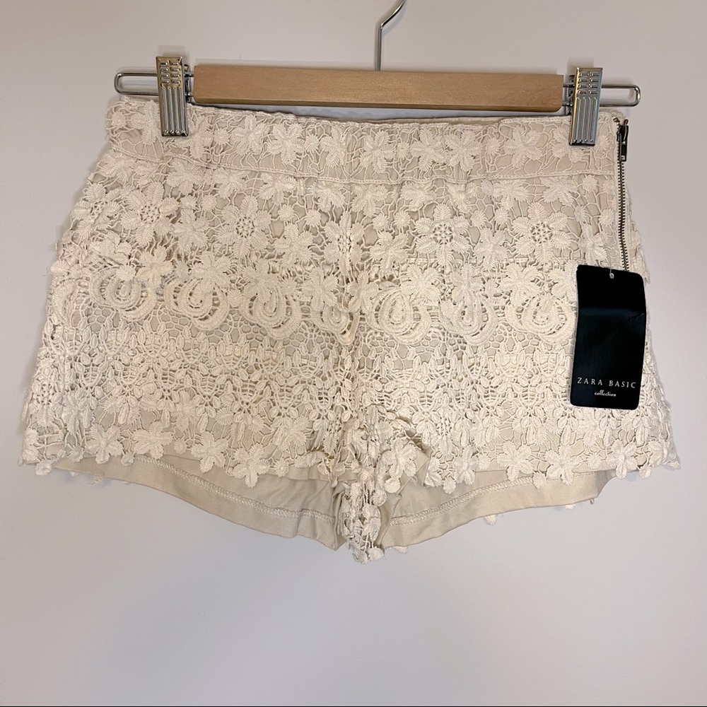 Zara crochet shorts size small